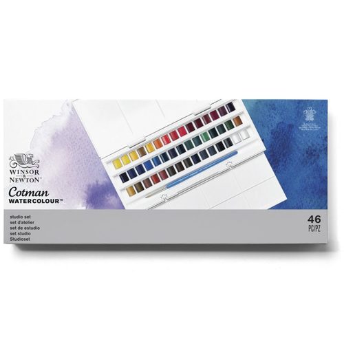 סט 45 צבעי מים Cotman Water Half Pans Colour 