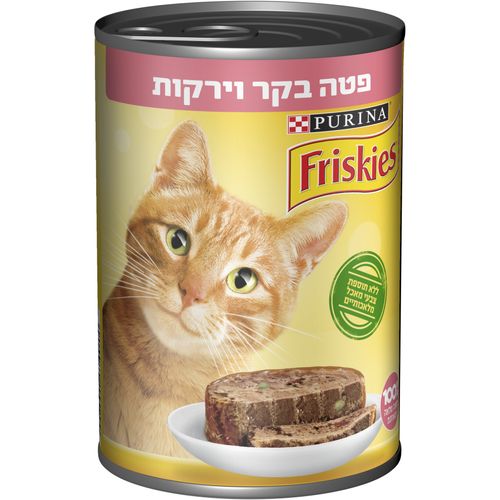 פריסקיז פטה בקר וירקות 400 גרם