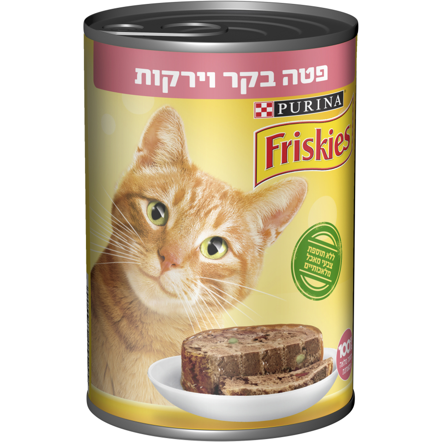 פריסקיז פטה בקר וירקות 400 גרם
