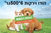 האו ומיאו הודו וירקות 6 ק"ג(500גרם)
