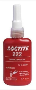 לוקטייט נועל תבריגים חוזק נמוך 50 מ"ל - LOCTITE 222 