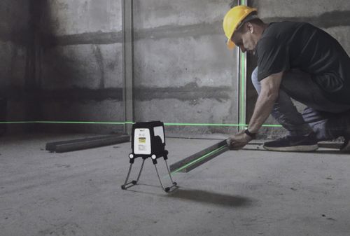סט לייזר מצטלב ירוק KAPRO 872G עם מד טווח 363 - מכשירי מדידה מקצועיים לבנייה ושיפוצים עם דיוק גבוה וטווח עבודה עד 60 מטר