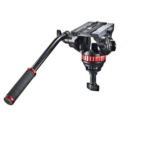 ראש חצובה  Manfrotto pro video head flat base 502 head מנפרוטו