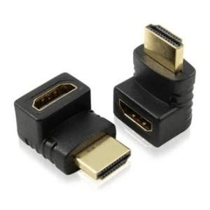 מתאם HDMI זכר ל-HDMI נקבה זויתי (90 מעלות למעלה)