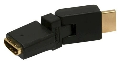מתאם HDMI נקבה ל-HDMI זכר זוויתי מסתובב ב-180 מעלות אנכית + אופקית