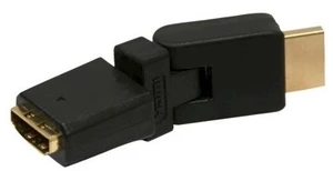 מתאם HDMI נקבה ל-HDMI זכר זוויתי מסתובב ב-180 מעלות אנכית + אופקית