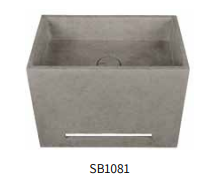 מידות: 400×250×300 כיור מרובע תלוי בטון, SB1081