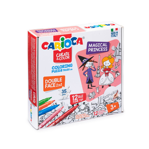 פאזל לצביעה ולהרכבה, גודל 50X70, מבית CARIOCA (איטליה)