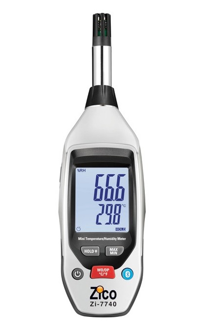 מד לחות טמפרטורה בלוטוס ZI-7740