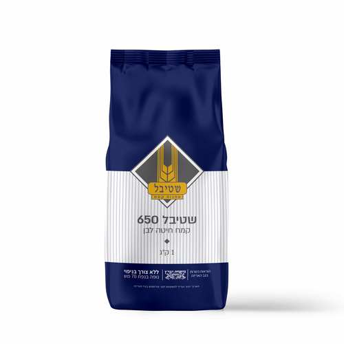 קמח חיטה לבן מנופה שטיבל 650  1 ק