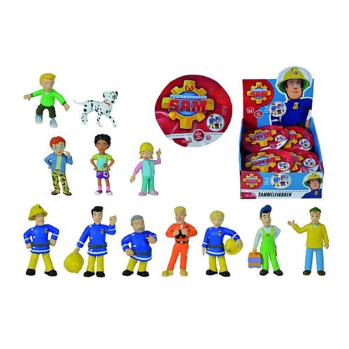 שקיות הפתעה - סמי הכבאי דמות + 3 קלפים FIREMAN SAM