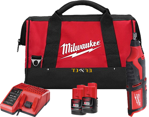 משחזת ציר נטענת 12V + שתי סוללות 2.0AH