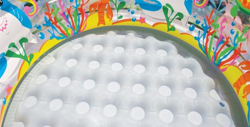 בריכה מתנפחת לילדים עגולה קטנה בעיצוב אקווריום אינטקס 152X56 ס