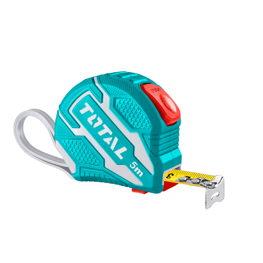 מטר 5 מ"מ 25 מטר צ.גומי מבית TOTAL TOOLS
