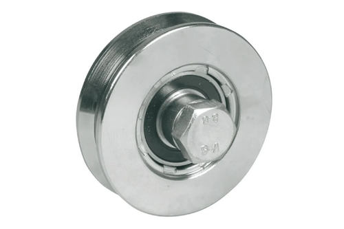 גלגל לשער חריץ V - מיסב כדורי כפול - קוטרים 120-200 - אי.בי.אפ.אמ IBFM