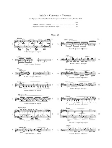 ספר תווים Chopin Preludes