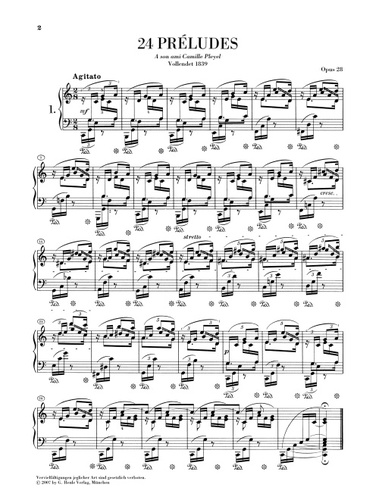 ספר תווים Chopin Preludes