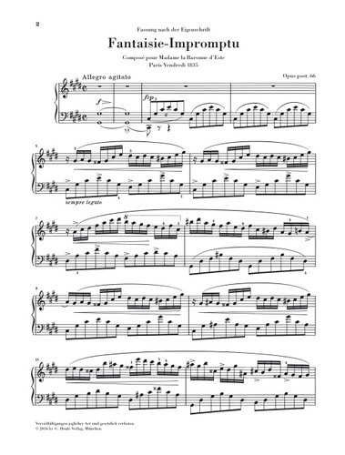 ספר תווים Fantaisie-Impromptu c sharp minor op. post. 66
