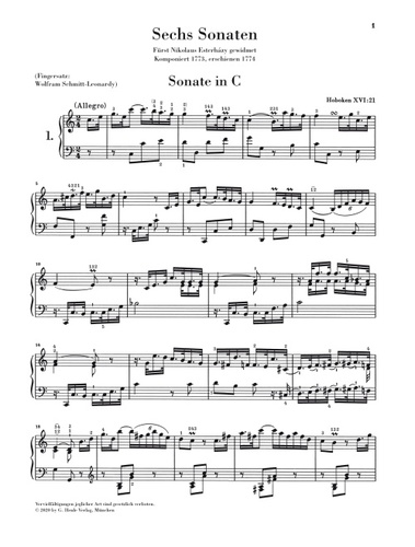ספר תווים Haydn Complete Piano Sonatas Volume II