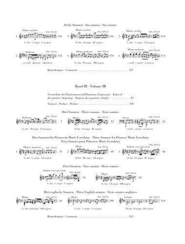 ספר תווים Haydn Complete Piano Sonatas Volumes I II III