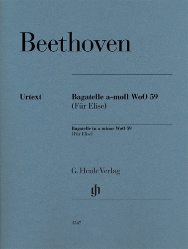 ספר תווים Beethoven Für Elise (Bagatelle in a minor WoO 59)