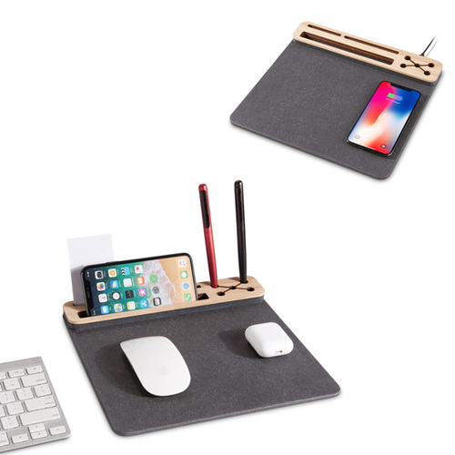 פד עכבר משולב ארגונית וטעינה אלחוטית LOFT