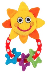 נשכן משולב רעשן דו-צדדי שמש וכוכבים Stars & Sun