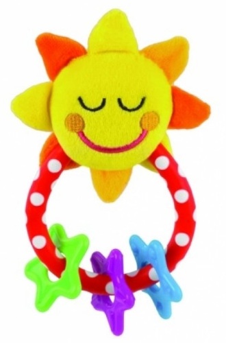 נשכן משולב רעשן דו-צדדי שמש וכוכבים Stars & Sun