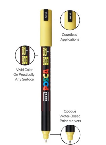 סט 8 טושי פוסקה PC-1MR 