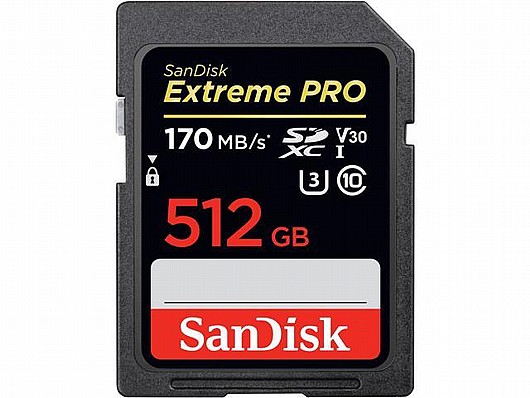 כרטיס זיכרון SanDisk Extreme Pro SDSDXXY-512G 512GB SD סנדיסק